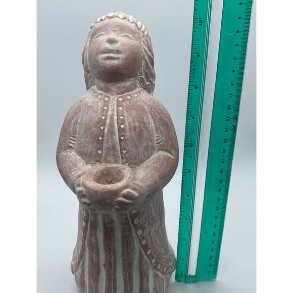 Vintage‎ Isabel Bloom retired Pink "Hope Angel" Artist Signed 1996 Candle holder - Picture 7 of 7